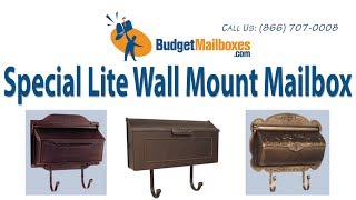 Budget Mailboxes  Special Lite Horizontal Wall Mount Mailbox [upl. by Corliss881]