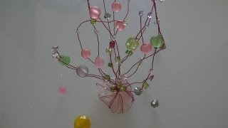 tuto arbre en perles [upl. by Ihcehcu]