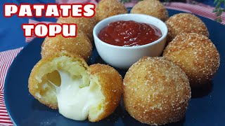 KAŞARLI PATATES TOPLARI TARİFİ 🔝POTATO CHEESE BALLS👍ÇITIR ÇITIR✅EVDE PEYNİRLİ PATATES KROKET TARİFİ👌 [upl. by Aiuqes]