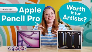 Is Apple Pencil Pro Worth It For Artists Handson In Procreate Adobe Fresco And More [upl. by Nonnahc]