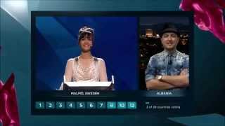 Eurovision 2013  Vote of Albania HD 1080p [upl. by Wash]