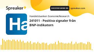 241011  Positiva signaler från BNPindikatorn [upl. by Mavra]