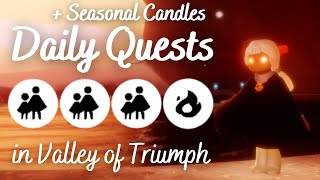 FULL CANDLE RUN  VALLEY OF TRIUMPH  Sky Cotl  Noob Mode [upl. by Gracia]