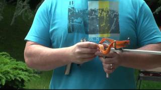 Powerful Slingshot Crossbow with Sliding Fork [upl. by Putscher706]