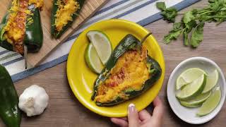 Chicken Enchilada Stuffed Poblano Peppers [upl. by Shana]