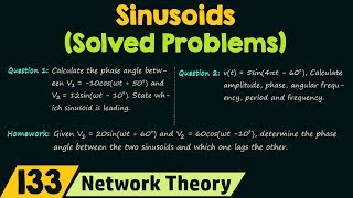 Sinusoids Solved Problems [upl. by Ilak]