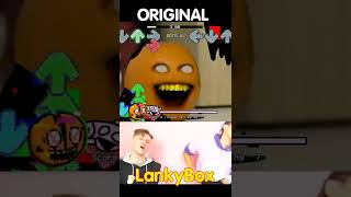 LANKYBOX Reacts To FNF Corrupted “Sliced” Got me Like Friday Night Funkin Annoying Orange Corrupted [upl. by Yila76]