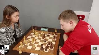 Pinkamena 1557 vs M Kirilin 1615 Chess Fight Night CFN Rapid [upl. by Pytlik632]