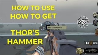 How to Get and Use Thors Hammer Weapon  The Walking Zombie 2 [upl. by Tica]