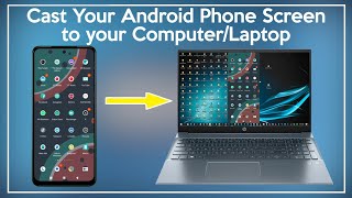 Step by Step Guide To CAST Android Mobile Phone Screen to Computer or Laptop [upl. by Assirim]