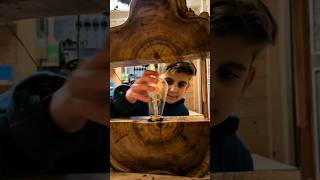 quotThis Young Genius Transforms Wood Into a Stunning Copper Lampquot [upl. by Ardnot]