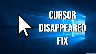 How To FIX Mouse Cursor Disappeared on Windows 10 Problem Keyboard Only Tutorial [upl. by Wernher]