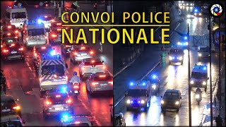 Gros Convoi de la Police Nationale Paris [upl. by Gabbie781]