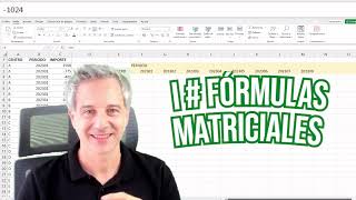 FORMULAS MATRICIALES EN EXCEL  UNICOS Y TRANSPONER [upl. by Macleod]