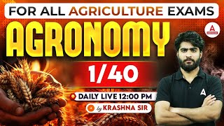 Agronomy 140  Agriculture Exam Preparation 2024  UPSSSC AGTA  IBPS AFO  Bihar BHO 2024 [upl. by Nilesoy860]