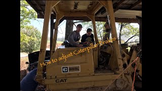 Caterpillar 955L Brake Adjustment [upl. by Asilad]