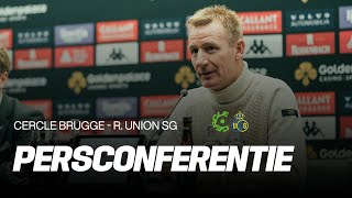 CERCLE BRUGGE  R UNIION SG  Persconferentie na de wedstrijd 00 [upl. by Hayman431]