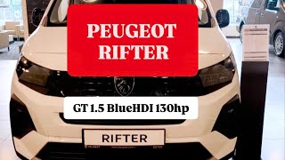 PEUGEOT RIFTER GT 15 BlueHDI 130hp🔥Fiyat listesi🔥 [upl. by Anilehcim]