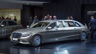 MercedesMaybach S600 Pullman  2015 Geneva Motor Show [upl. by Kciredes848]