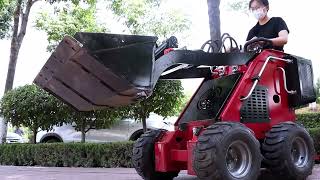 MS320L 135 HP 665 Kg Mini Stand On Skid Steer Track Loader [upl. by Hartfield]