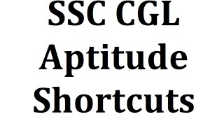 Aptitude test questions and answers with solutions  SSC CGL CHSL IBPS PO CLERK BANK [upl. by Nioe]