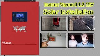 INVEREX VEYRON II 12 KW  Solar Installation in Night  12 Kw Solar setup  1200 Watt 12 V Battery [upl. by Assena710]