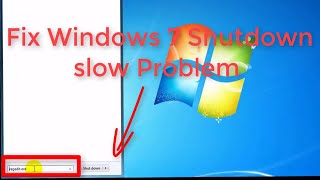 Fix Windows 7 slow Shutdown Problem [upl. by Orazio]