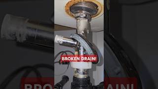 LEAKY KITCHEN Sink Drain Replacement plumbing plumber fail diy howto shorts fyp bluecollar [upl. by Bultman463]