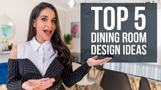 Top 5 Dining Room Interior Design Ideas  Tips and Trends for Home Decor [upl. by Jung606]