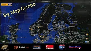 ETS2 135 I Big Map Combo Setup I Promods 241 I RoEx 22 I Load Order [upl. by Anelec769]