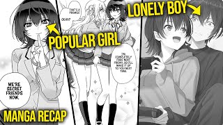 Lonely Boy Secretly Becomes Friends With The Popular Girl amp Tries To Confess To Her  Manga Recaps [upl. by Ranite]