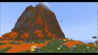 Real Erupting Volcano In Minecraft [upl. by Niko]