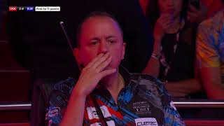 Shane Van BoeingJustin Bergman vs Joshua FillerJayson Shaw  Day Two  2019 Mosconi Cup [upl. by Zia]