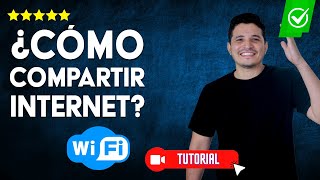 Cómo COMPARTIR INTERNET del CELULAR a la LAPTOP o PC  ✅Por Wifi Bluetooth o Cable USB📶 [upl. by Munmro738]