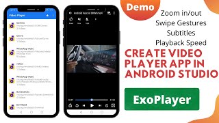 How to Create Video Player App in Android Studio [upl. by Mazur]