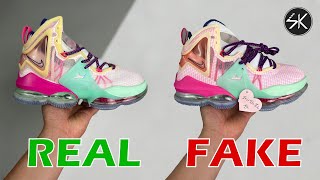 NIKE LEBRON 19 VALENTINES DAY REAL VS FAKE [upl. by Philina718]