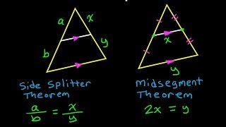 Day 12 HW 5 to 7 Side Splitter Theorem vs Midsegment Theorem [upl. by Kcor]