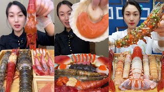 Yummy 142 Eat Shrimp 🦐🦐 Oyster 🦪🦪 seafood 🦐 🦐  mukbang seafood yummyfood [upl. by Palocz]