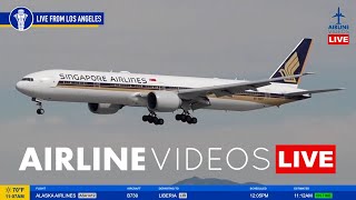 🔴LIVE LAX PLANE SPOTTING Watch Arrivals and Departures [upl. by Cyma]