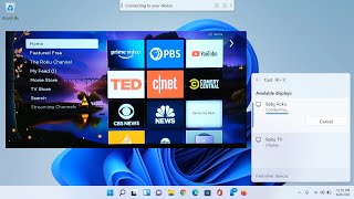 Windows 11 Using a TV as a second monitor or How To Cast to Your TV [upl. by Baillieu607]