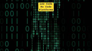 Low code No Code Platforms lowcodeplatforms nocodeplatforms ai genai technology digital iT [upl. by Ermine]