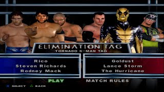 WWE SD HCTP  RicoStevenRichardsRodneyMack VS GoldustLanceStormTheHurricane ELIMINATION TAG [upl. by Ztnahc985]