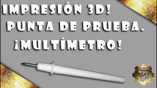 🟢Punta de Prueba  Acople para Cables de Multímetros  Impresión 3D  ⚡reparar punta multímetro [upl. by Madelene]