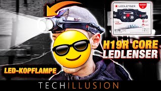 🔥DIE BESTE STIRNLAMPE der Welt🧐  Ledlenser Kopflampe H19R Core mit Rotlicht  Review amp Test [upl. by Anidnamra]