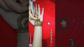 New stylish mehndi design Easy Front hand mehndi design Mehndiviralvideoviralshorts shortsfeed [upl. by Oratnek]