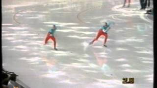 Winter Olympic Games Calgary 1988  500 m Henriksen  Pierce [upl. by Etteve]