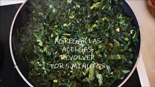 ACELGAS SALTEADAS  RECECETA FACIL Y RAPIDA  ACOMPAÑAMIENTOS FACILES 🌿 [upl. by Tigges]