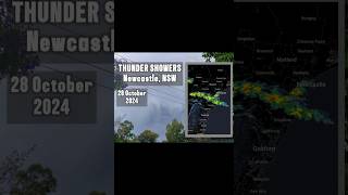 Thunder Showers Newcastle NSW  OzForecasts [upl. by Earahs]