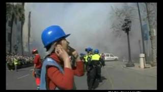 Reportera japonesa en mascletà de las Fallas de Valencia [upl. by Colon]