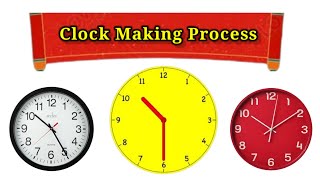 Clock Making Process  Mass Production  Wall Clock  Skills Town [upl. by Basset941]